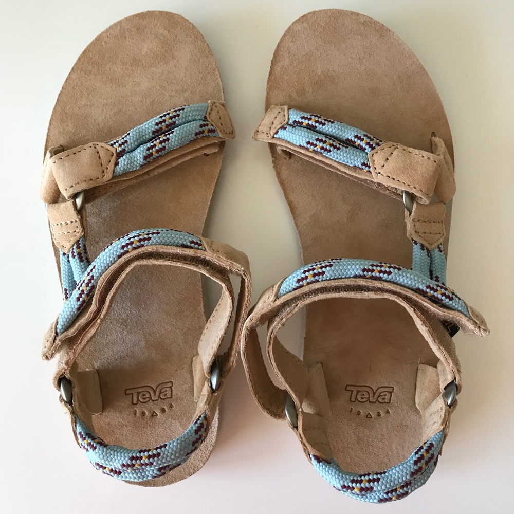 EUC In Box - Teva Original Universal Rope Sandals - Canal Blue - Picture 2 of 8